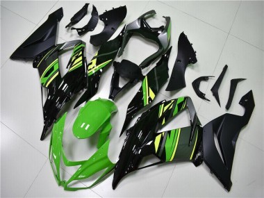 13-18 Vert Noir Kawasaki ZX6R Carrosserie Moto