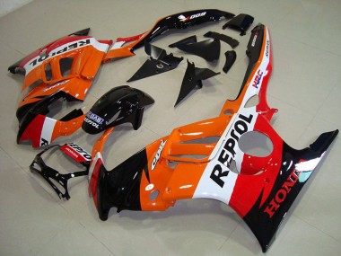 95-98 Noir Orange Repsol Honda CBR600 F3 Carénages Moto